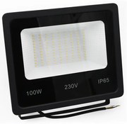 Adeleq Προβολέας LED-SMD 100W 230V 6200K IP65 Μαύρος 3-38010010