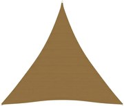 vidaXL Πανί Σκίασης Taupe 4,5 x 4,5 x 4,5 μ. από HDPE 160 γρ./μ²