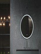Sparke Curvy Καθρέφτης LED Με Κορνίζα Αλουμινίου 80Φ