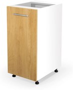 VENTO D-40/82 lower cabinet, color: white / honey oak DIOMMI V-UA-VENTO-D-40/82-D.MIODOWY DIOMMI-60-22813