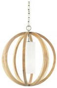 Κρεμαστό Φωτιστικό Οροφής 1xE27  Φυσικό Φ52cm  Allier FE-ALLIER-P-S-LW Elstead Lighting-FE-ALLIER-P-S-LW-Καφέ FE-ALLIER-P-S-LW