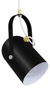 Φωτιστικό Οροφής Hazel 00930 1xΕ27 Φ12x27cm Satin Black GloboStar