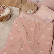 Κουβέρτα Fleece Αγκαλιάς (75x100) Nef-Nef Homeware Baby Special Party Pink