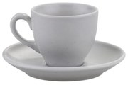 Σετ Φλυτζάνια Καφέ 6τμχ Πορσελάνης Grey Matte Moderna Kutahya 100ml KXCT720159