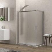 KARAG  NEW FLORA Καμπίνα ορθογώνια με fabric κρύσταλλο NEW FLORA 100 Χρωμέ KARAG 70x100x180cm KARAG-5206836567501