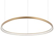 Φωτιστικό Οροφής Κρεμαστό Gemini 307701 105x205cm LED 80W 3000K 1000Lm Brass Ideal Lux