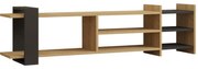 Έπιπλο τηλεόρασης Rinia oak - ανθρακί 153,60x26x40 εκ. 153.6x26x40 εκ.