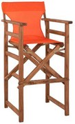 Σκαμπό Σκηνοθέτη Λήμνος HM10374.02 Πορτοκαλί 58x58x118cm