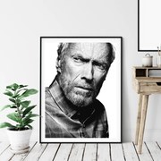 Πόστερ &amp; Κάδρο Clint Eastwood PRT054 21x30cm Εκτύπωση Πόστερ (χωρίς κάδρο)