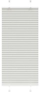 vidaXL Πλισέ περσίδα ανοιχτό γκρι 55x150 cm Πλάτος υφάσματος 54,4 cm