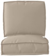 vidaXL Σετ Μαξιλαριών Πάγου 2 pcs Taupe 50 x 50 x 12 cm Ύφασμα Oxford