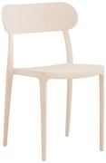 Καρέκλα Amvroan στοιβαζόμενη με UV protection cappuccino pp 51x49x79.5εκ Υλικό: PP 262-000033