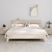 vidaXL Κομοδίνα HAMAR 2 Τεμ. Μελί 40x35x44,5 εκ. Μασίφ Ξύλο Πεύκου