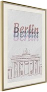 Αφίσα - Pastel Berlin - 40x60 - Χρυσό - Με πασπαρτού