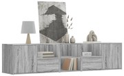 vidaXL Γωνιακό Έπιπλο Γκρι Sonoma 200x40x45 εκ. από Επεξεργ. Ξύλο