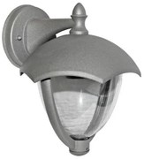 Απλίκα Φωτιστικό Τοίχου IP44 Αλουμινίου Lumen-9-360726-Γκρι 9-360726