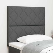 vidaXL Υφασμάτινο Κεφαλάρι Geometric Σκούρο γκρι 90 cm ύφασμα