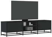 vidaXL Έπιπλο Τηλεόρασης Μαύρο 160x35x41 εκ. Επεξεργ. Ξύλο / Μέταλλο