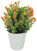 Τεχνητό Φυτό Σε Κασπώ Ευκάλυπτος 04-21712-2 Φ11x27cm Green-Orange Marhome Πηλός,Πλαστικό