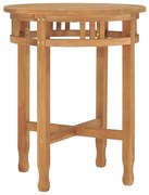 vidaXL Τραπέζι Bistro Ø 60 x 75,5 εκ. από Μασίφ Ξύλο Teak