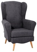 Πολυθρόνα Classic 24 Fylliana Σκούρο Γκρί 80x80x114 εκ. 80x80x114 εκ.