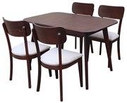 Bluimis ΣΕΤ ΤΡΑΠΕΖΑΡΙΑ PAOLA 1101 IN + BRITTANY 1040 IN WALNUT BL-400-11-023