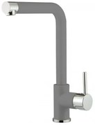 Armando Vicario Fluo 18510 Granite Croma Ψηλή Μπαταρία Κουζίνας Με αποσπώμενο Περιστρεφόμενο Ρουξούνι και Επιστόμιο