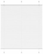 vidaXL Πλισέ περσίδα Λευκό 120x150 cm Πλάτος υφάσματος 119,4 cm