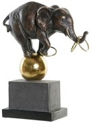 Διακοσμητική Φιγούρα DKD Home Decor Μαύρο Χρυσό Ελέφαντας Σύγχρονη 31 x 13 x 41 cm