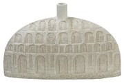 Βάζο ανάγλυφο λευκό 22cm