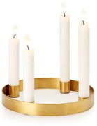 Κηροπήγιο Fox 341002 20x20x2,5cm Gold Philippi Ανοξείδωτο Ατσάλι