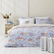 Σεντόνια Blume Με Λάστιχο (Σετ 4τμχ) Blue-Multi Nima Υπέρδιπλo 160x232cm 100% Βαμβάκι
