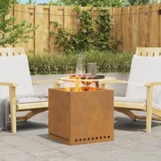 vidaXL Ατμός Πυροσβεστήρας Τετράγωνος 48x48x50 εκ Κατεργασμένο Χάλυβα