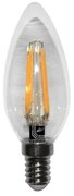 Adeleq Led Λάμπα Cog Κεράκι Διάφανο Ε14 4W 230V Ψυχρό 13-140140