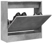 vidaXL Παπουτσοθήκη Γκρι Σκυροδέματος 60x21x57 εκ. Επεξεργασμένο Ξύλο