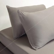 Σεντόνι Jersey Υπέρδιπλο Με Λάστιχο Για Στρώμα 160X200+35 Με Μαξιλαροθήκες Light Grey A20004895A