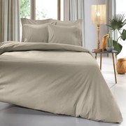 Σεντόνι Color Plus Με Λάστιχο Taupe Guy Laroche Μονό 100x232cm 100% Βαμβακερό Περκάλι