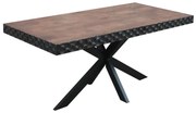 Τραπέζι τραπεζαρίας Amrita Fylliana Kαφέ 180x90x75 εκ