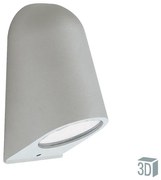 Απλίκα Εξ.Χώρου  IP54 5w Led 1*GU10 Γκρι Αλουμίνιο Viokef Hydra 4136200