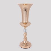 Βάζο Μεταλλικό 752-22057 48cm Rose Gold Estheti Home Μέταλλο