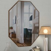 Καθρέπτης τοίχου Ursula Μegapap χρώμα καρυδί 45x2x70εκ.-GP042-0141,1