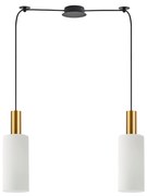 SE21-GM-4-BL2-GL3 ADEPT TUBE Gold Matt Pendant White Glass+