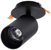 Φωτιστικό Οροφής - Σποτ Χωνευτό Leo 60350 GU10 Φ6x17cm Black GloboStar