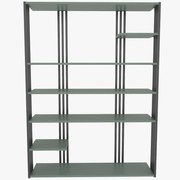 Βιβλιοθήκη Jenny 875ZNA4525 120x29,6x160cm Green-Black
