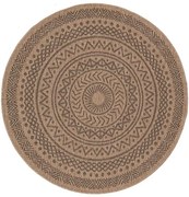 Χαλί Ψάθινο Avanos 8894 Black Royal Carpet 200X200cm Round