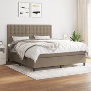 ΚΡΕΒΑΤΙ BOXSPRING ΜΕ ΣΤΡΩΜΑ TAUPE 180X200 ΕΚ. ΥΦΑΣΜΑΤΙΝΟ 3142117