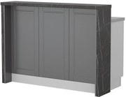 Πάγκος νησίδας Tahoma-Μήκος: 135 εκ.-Γραφίτης-Black Stone
