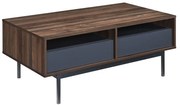 Liberta GROOVES COFFEE TABLE 2ΣΥΡΤΑΡΙΑ ΚΑΡΥΔΙ ΓΚΡΙ 110x60xH45cm 110x60xH45cm 04-0893