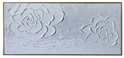 Πίνακας Καμβάς Λουλούδια Λευκα 120x60x3.5cm 755-12137 Estheti-755-12137-Λευκό 755-12137