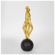 Διακοσμητικό Γλυπτό ζευγάρι Χρυσό 9.5x9.5x31.5cm 752-27089 Estheti 752-27089 Χρυσό